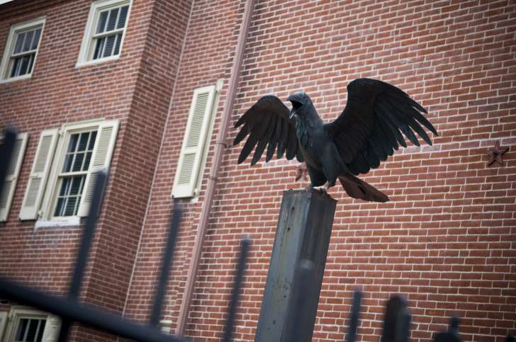 The front of Edgar Allan Poe house